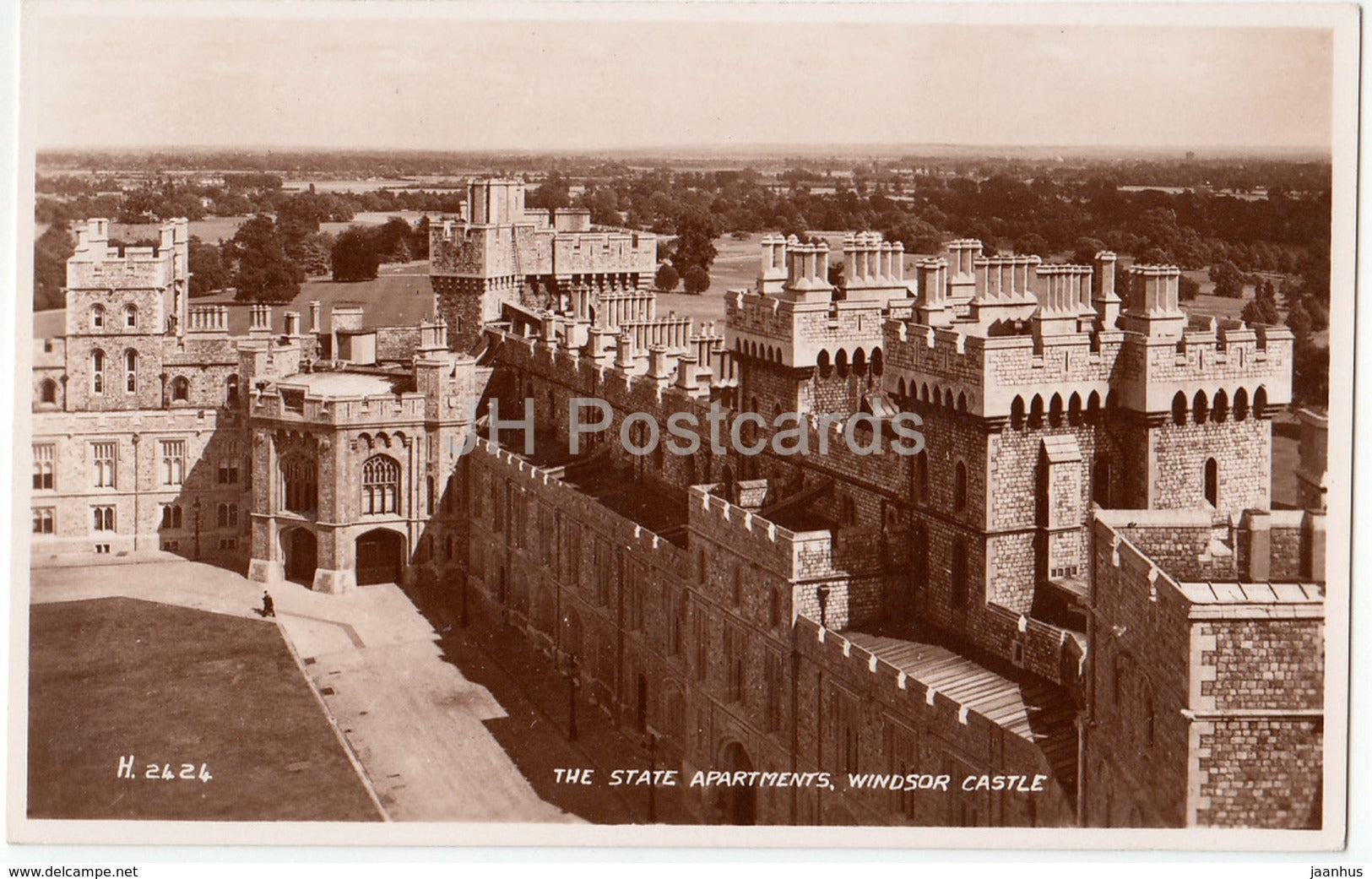 Windsor Castle - The State Apartments - H.2424 - 1952 - United Kingdom - England - used - JH Postcards