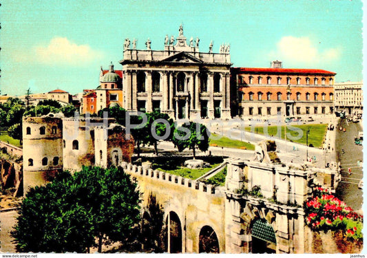 Roma - Rome - Basilica di S Giovanni con le mura - S Giovanni Church with the walls - Italy - unused - JH Postcards