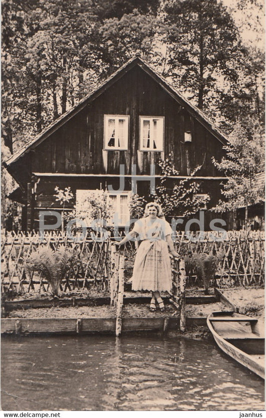 Spreewald - folk costumes - Germany DDR - used - JH Postcards