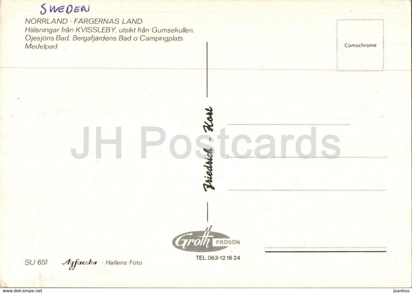 Sundsvall - Norrland - Fragernas Land - Kvisselby - multiview - 651 - Suède - inutilisé