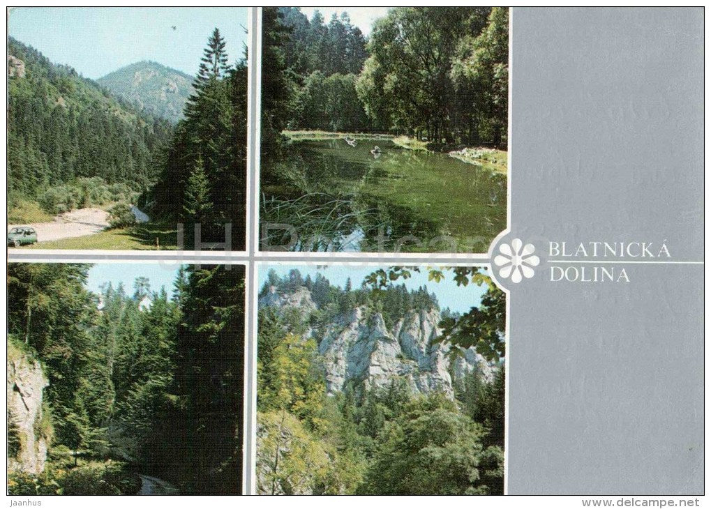 Blatnicka Dolina - valley - Velka Fatra - Czechoslovakia - Slovakia - used in 1987 - JH Postcards