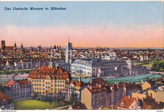 Das Deutsche Museum in Munchen - Munich - 718 - old postcard - Germany - unused - JH Postcards