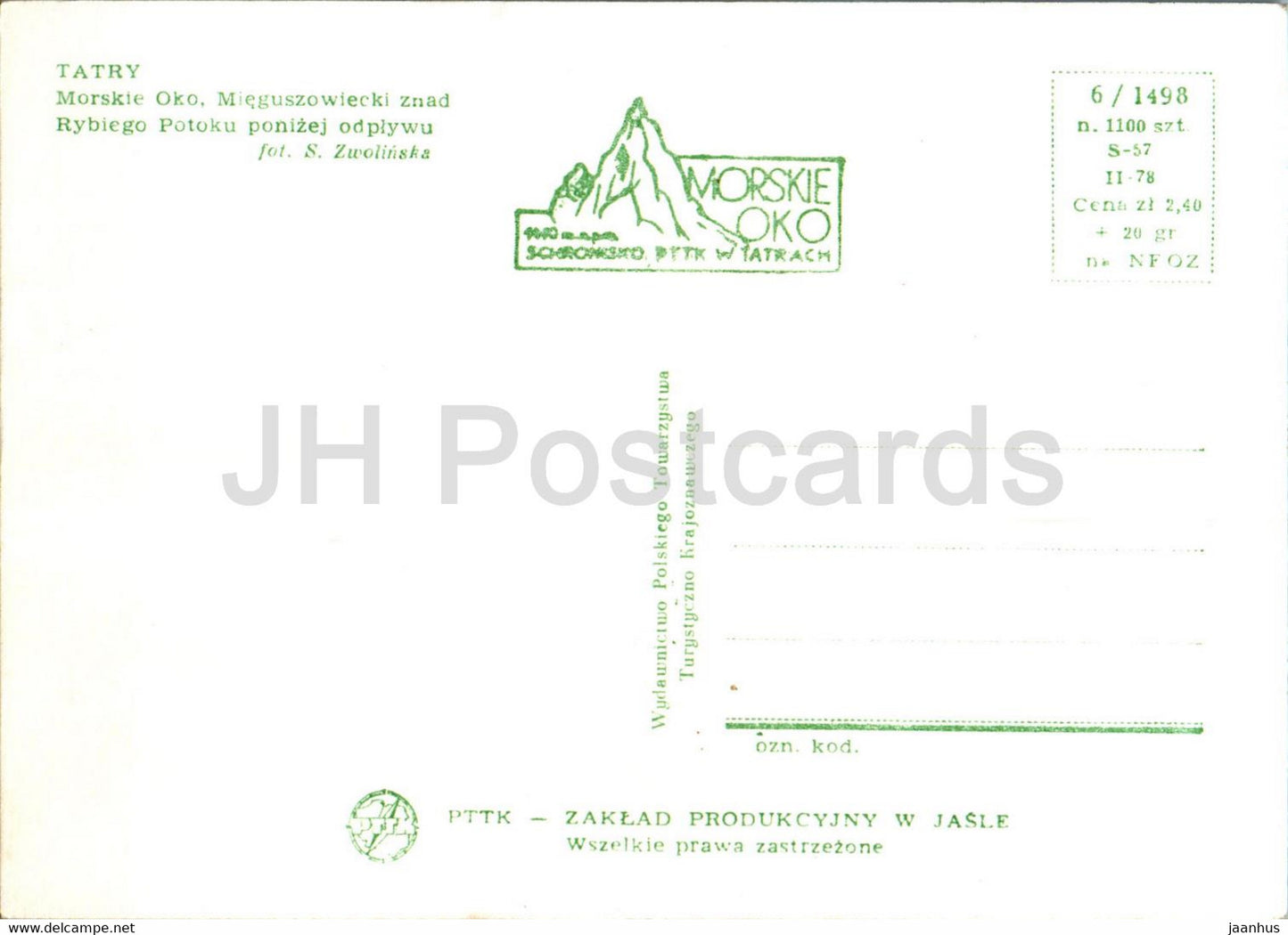 Tatra - Tatra - Morskie Oko - Mieguszowiecki - Polen - unbenutzt