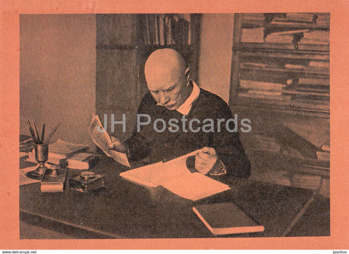 Russian writer Alexander Serafimovich - Working in Moscow , 1932 - 1962 - Russia USSR - unused - JH Postcards