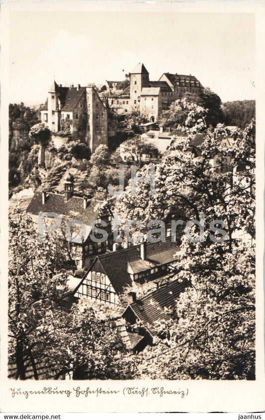 Jugendburg Hohnstein - Sachs Schweiz - old postcard - 1936 - Germany - used - JH Postcards