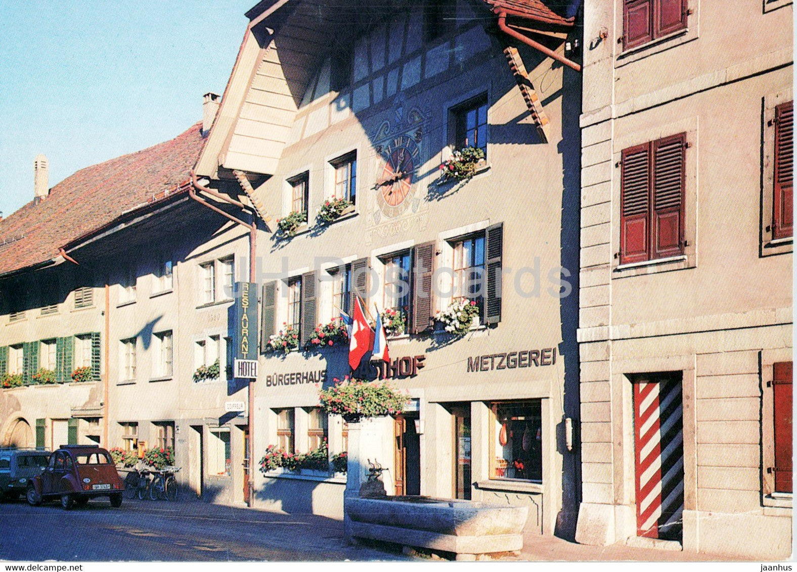 Wiedlisbach - Gasthof und Metzgerei Burgerhaus - hotel - Switzerland - used - JH Postcards