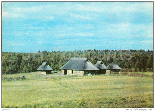 Väljamägi in autumn - The Cotter´s Homestead - Estonian writer A. H. Tammsaare - 1977 - Estonia USSR - unused - JH Postcards