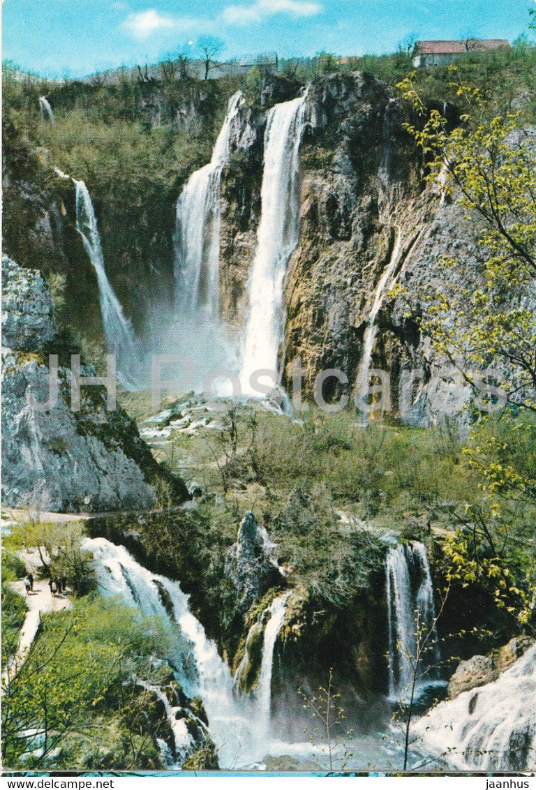 Plitvicka Jezera - Slap Plitvice - waterfall -  2227 - Yugoslavia - Croatia - unused - JH Postcards