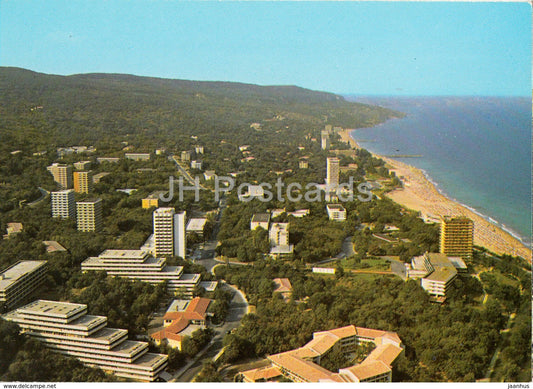 Golden Sands beach resort - Bulgaria - unused - JH Postcards