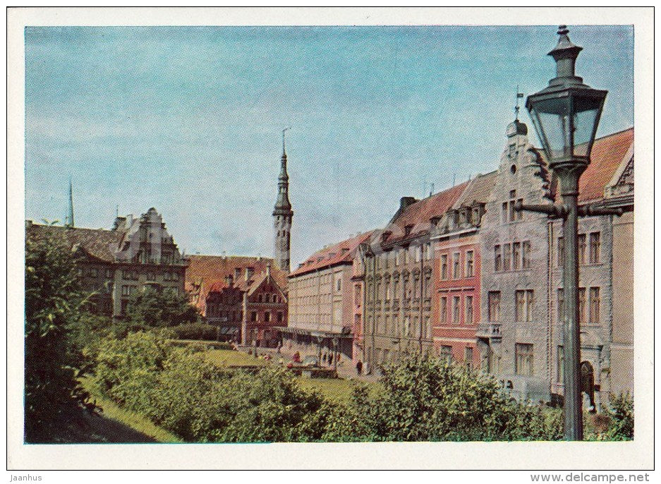 Harju Street - Tallinn - postal stationery - 1965 - Estonia USSR - unused - JH Postcards