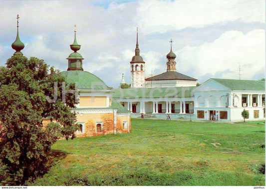 Suzdal - Posad - Market Place - The Church of the Entry into Jerusalem - Rows of stalls - 1988 - Russia USSR - unused - JH Postcards