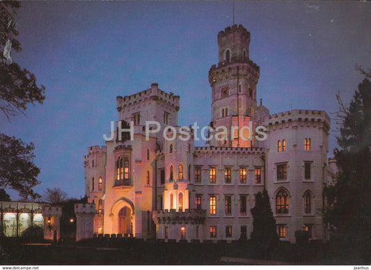 Hluboka nad Vltavou zamek - castle - 1993 - Czechoslovakia - Czech Republic - used - JH Postcards