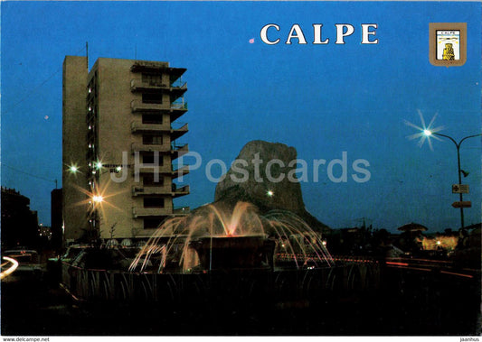 Calpe - Alicante - Vista Nocturna - night view - 149 - Spain - used - JH Postcards