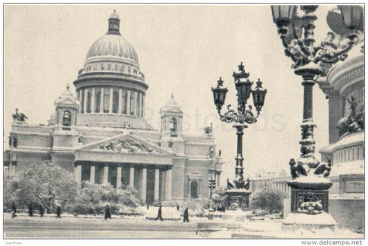 St. Isaac´s Cathedral - winter - St. Petersburg - Leningrad - 1969 - Russia USSR - unused - JH Postcards