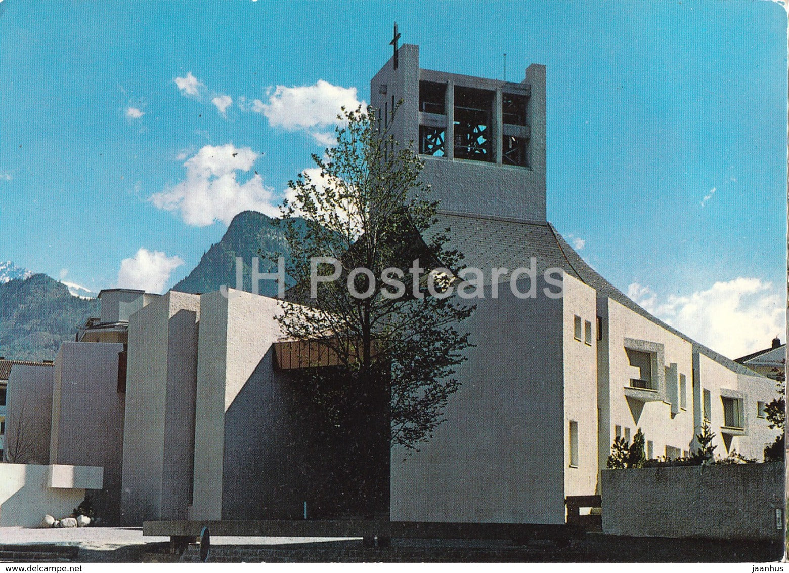 Brig - Brigue - Pfarrkirche Brig - Riederhorn - church - 44731 - 1973 - Switzerland - used - JH Postcards