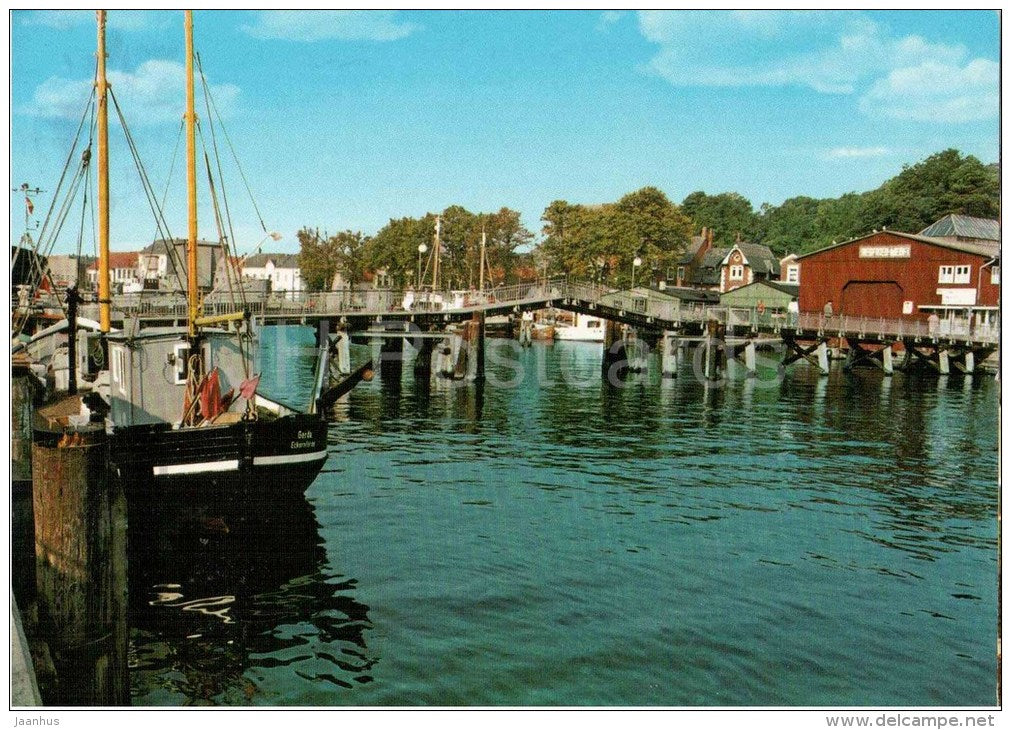 Ostseebad Eckernförde - Holzbrücke - Germany - 1997 gelaufen - JH Postcards