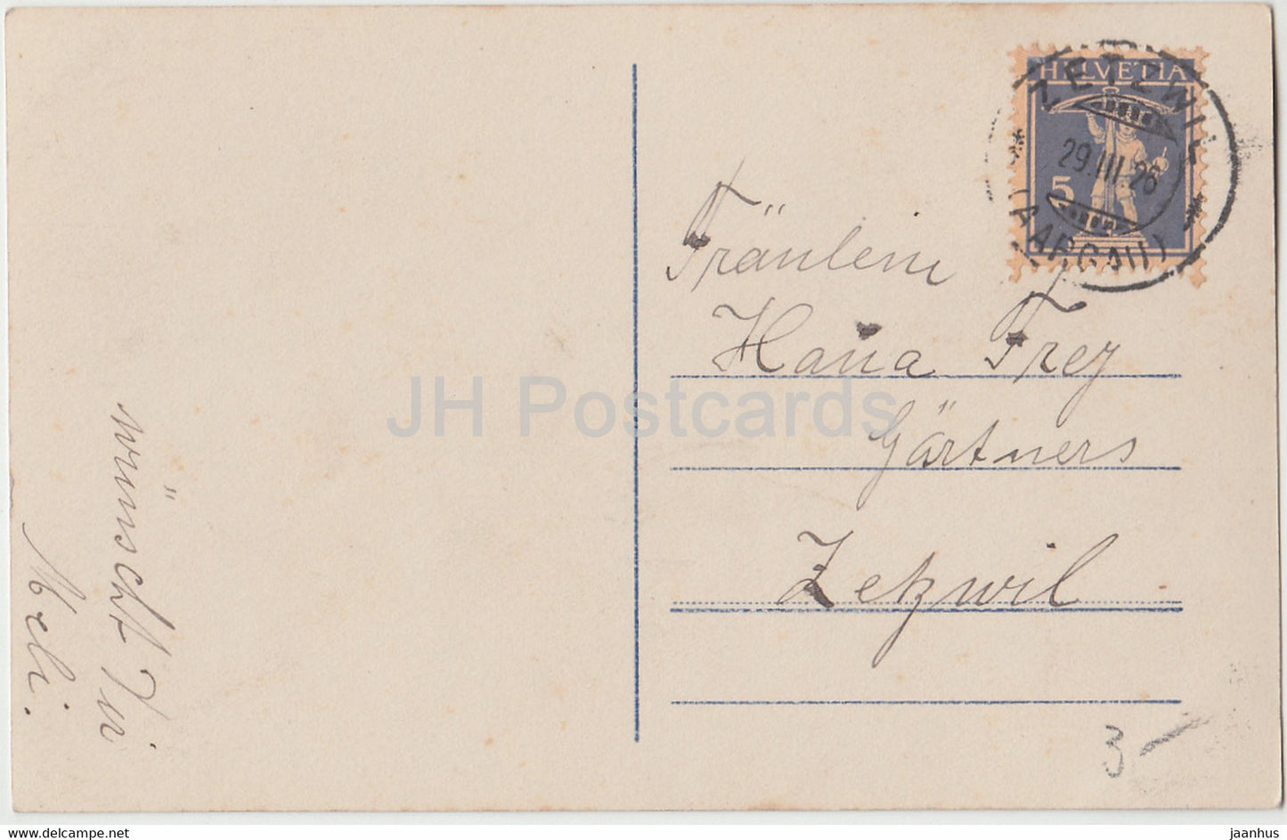 Grußkarte - Die besten Wünsche zur Konfirmation - junge Frau - HB 9231/1 - alte Postkarte - 1926 - Deutschland - gebraucht