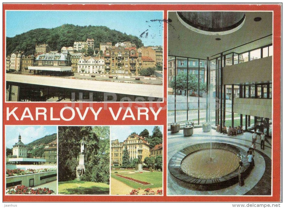 Karlovy Vary - Karlsbad - spa - Czechoslovakia - Czech - used 1979 - JH Postcards