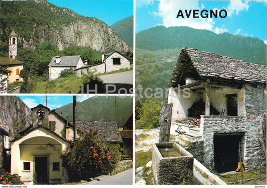 Avegno - Valle Maggia - multiview - 6671 - Switzerland - used - JH Postcards