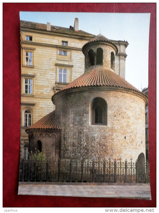 Rotunda of the Holy Rood in Old Town - Prague - large format card - Czechoslovakia - Czech Republik - unused - JH Postcards