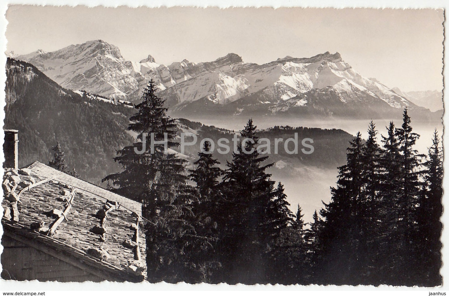 Leysin - Les Dents de Morcles - 389 - Switzerland - 1958 - used - JH Postcards