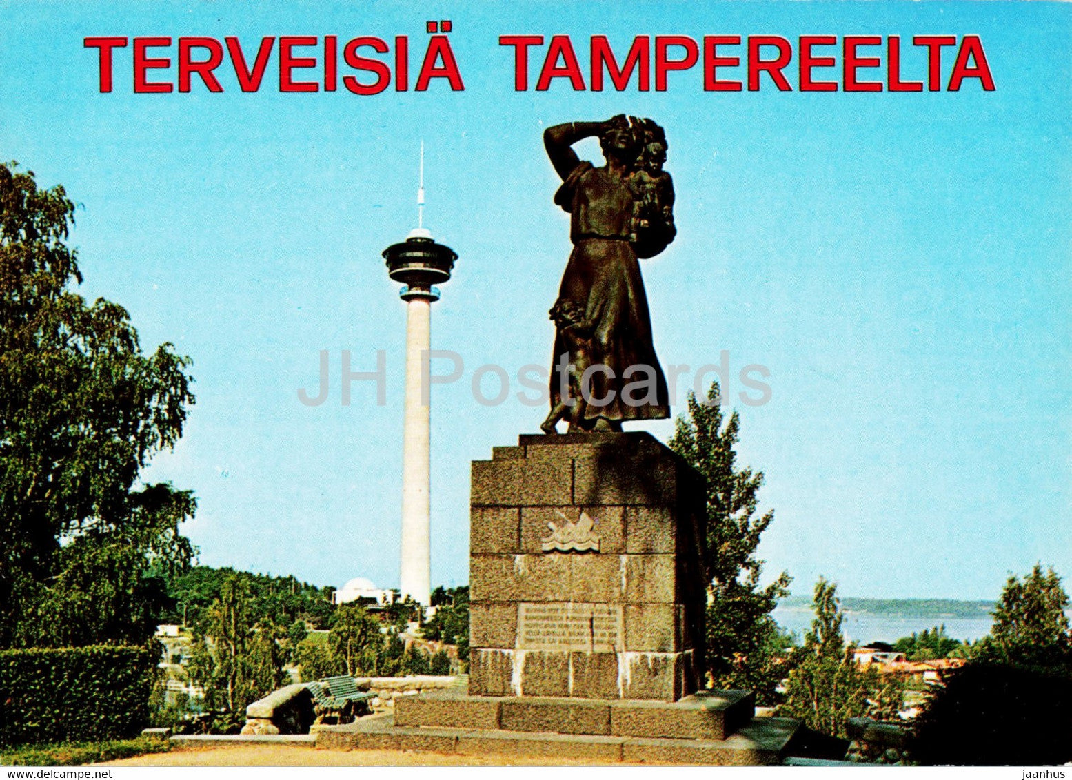 Tampere - Hl Kurun Onnettomuuden muistomerkki - monument to sunken ship Kuru - Finland - unused - JH Postcards