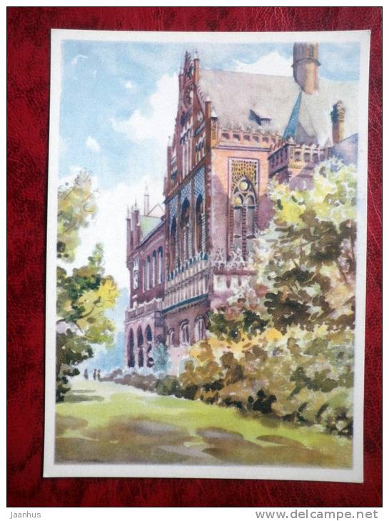 Painting by Z. Talberga - State Academy of Fine Arts of the Latvian SSR in Riga - latvian art - unused - JH Postcards