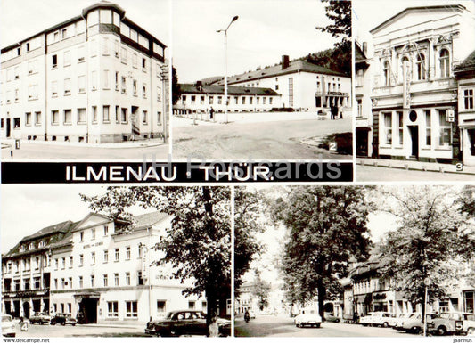 Ilmenau - Thur - Hotel Haus des Handwerks - Stadtkulturzentrum - HOG Lindenhof old postcard - 1974 - Germany DDR - used - JH Postcards