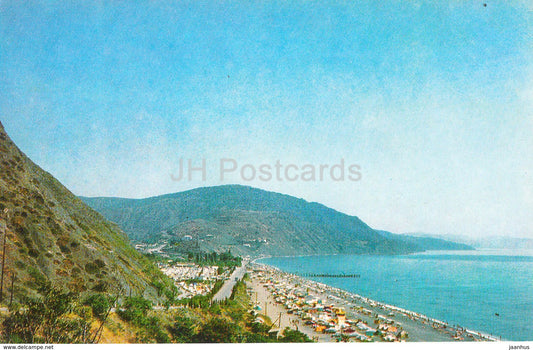 Alushta - beach near Rybachem village - Crimea - 1980 - Ukraine USSR - unused - JH Postcards