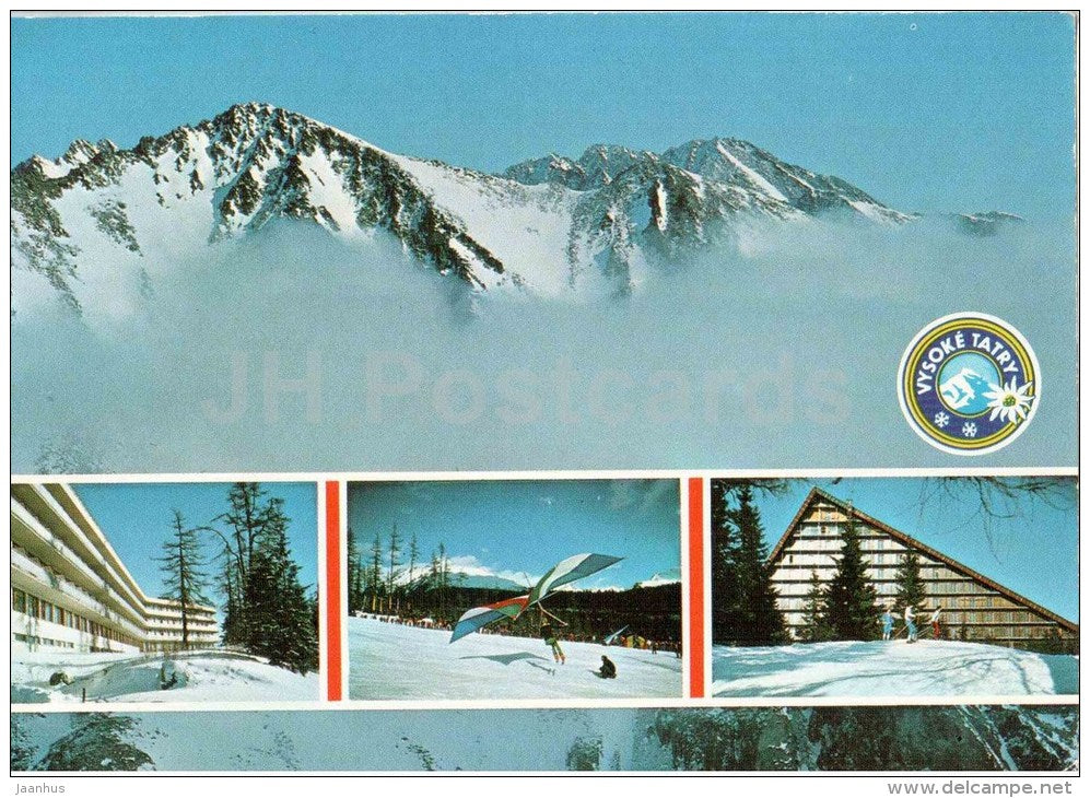 Strbske Pleso - Mala Basta - Patria - Gerlachovsky - Vysoke Tatry - High Tatras - Czechoslovakia - Slovakia - used 1981 - JH Postcards