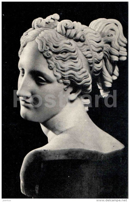 sculpture by Antonio Canova - Italian Venus , 1812 - italian art - unused - JH Postcards