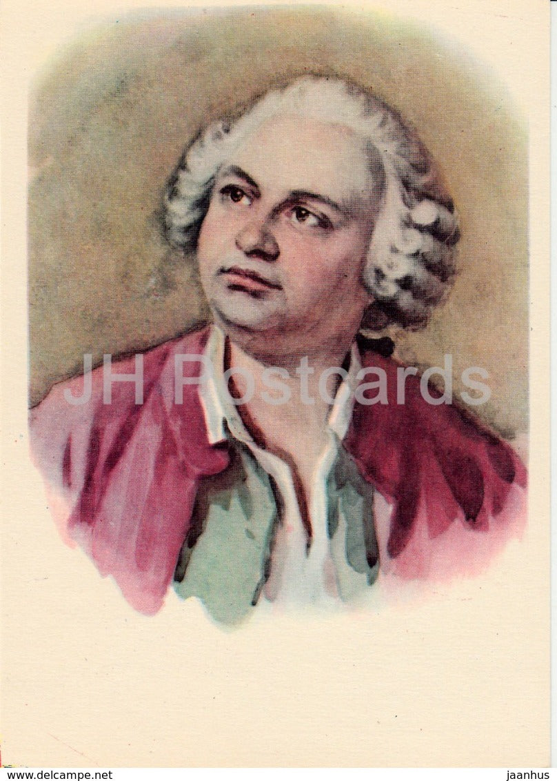 Russian Writer Mikhail Lomonosov - Famous People - 1962 - Russia USSR - unused - JH Postcards