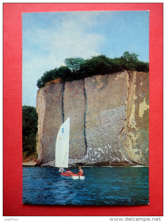 Kiselev Rock - sailing boat - Tuapse - 1976 - Russia USSR - unused - JH Postcards