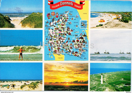 Vesterhavet - North Sea - multiview - 1993 - Denmark - used - JH Postcards