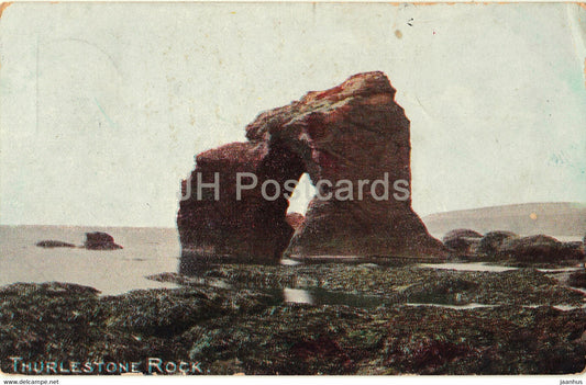 Thurlestone Rock - old postcard - 1932 - England - United Kingdom - used - JH Postcards