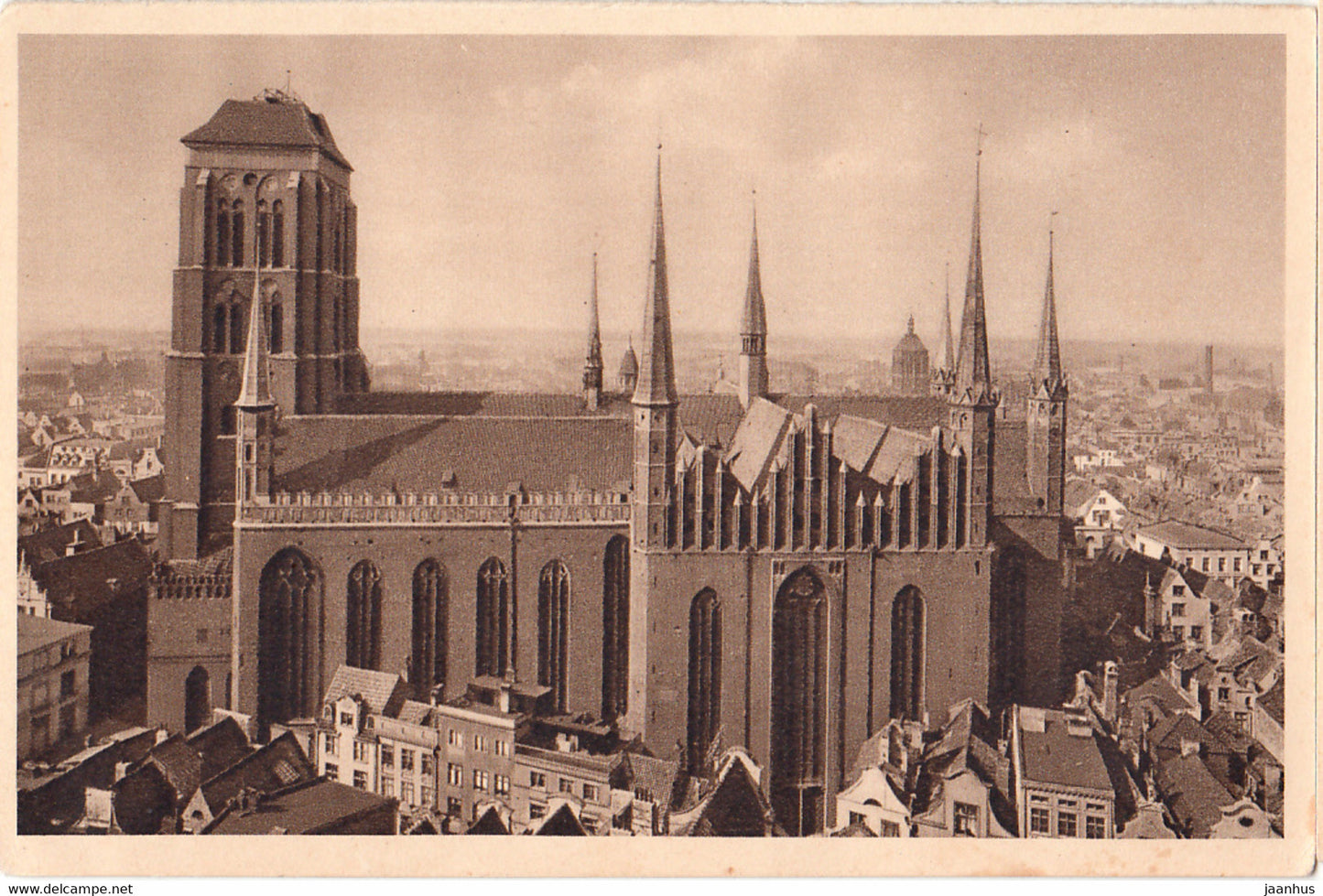 Danzig - Marienkirche - Das Schone Deutschland - Reichswinterhilfe Lotterie - old postcard - 1934 - Germany - unused - JH Postcards