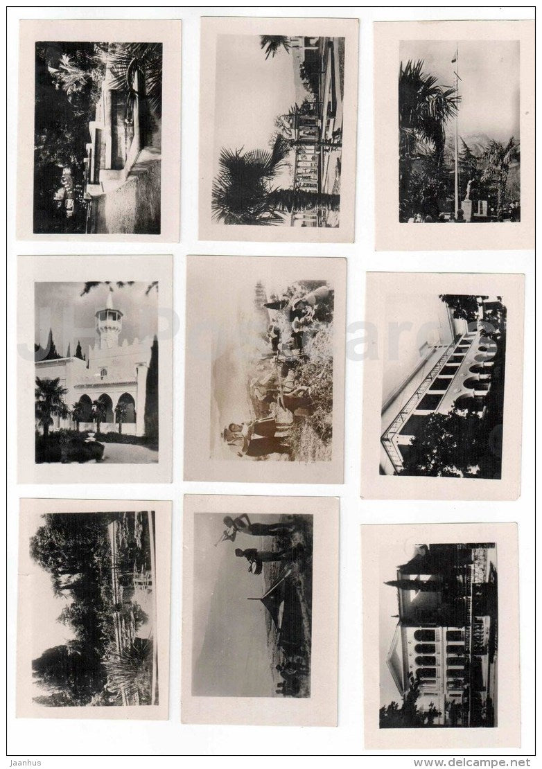 30 mini format photo cards - Crimea - 1951 - Ukraine USSR - unused - JH Postcards