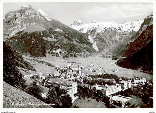 Engelberg mit Hahnen und Spannorter - old postcard - Switzerland - unused - JH Postcards