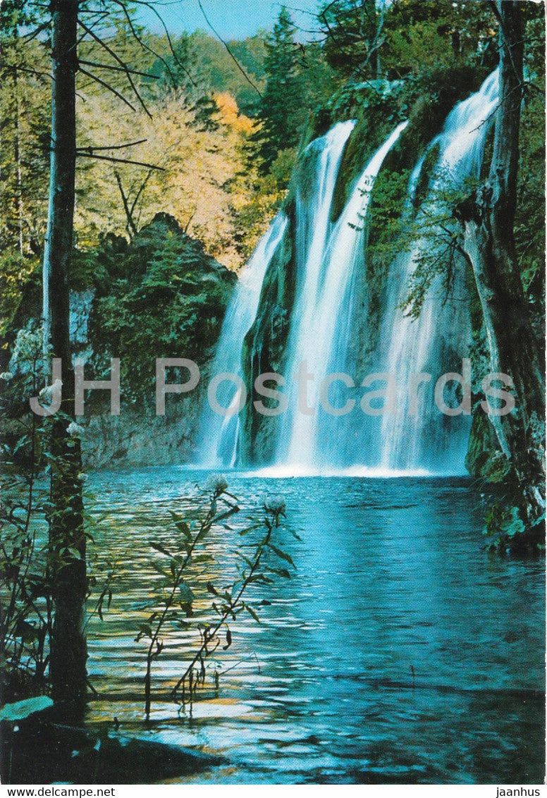 Plitvicka Jezera - nacionalni park - The National Park - waterfall - 766 - Yugoslavia - Croatia - unused - JH Postcards