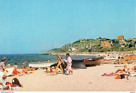 Tisvildeleje - beach - boat - Denmark - unused - JH Postcards