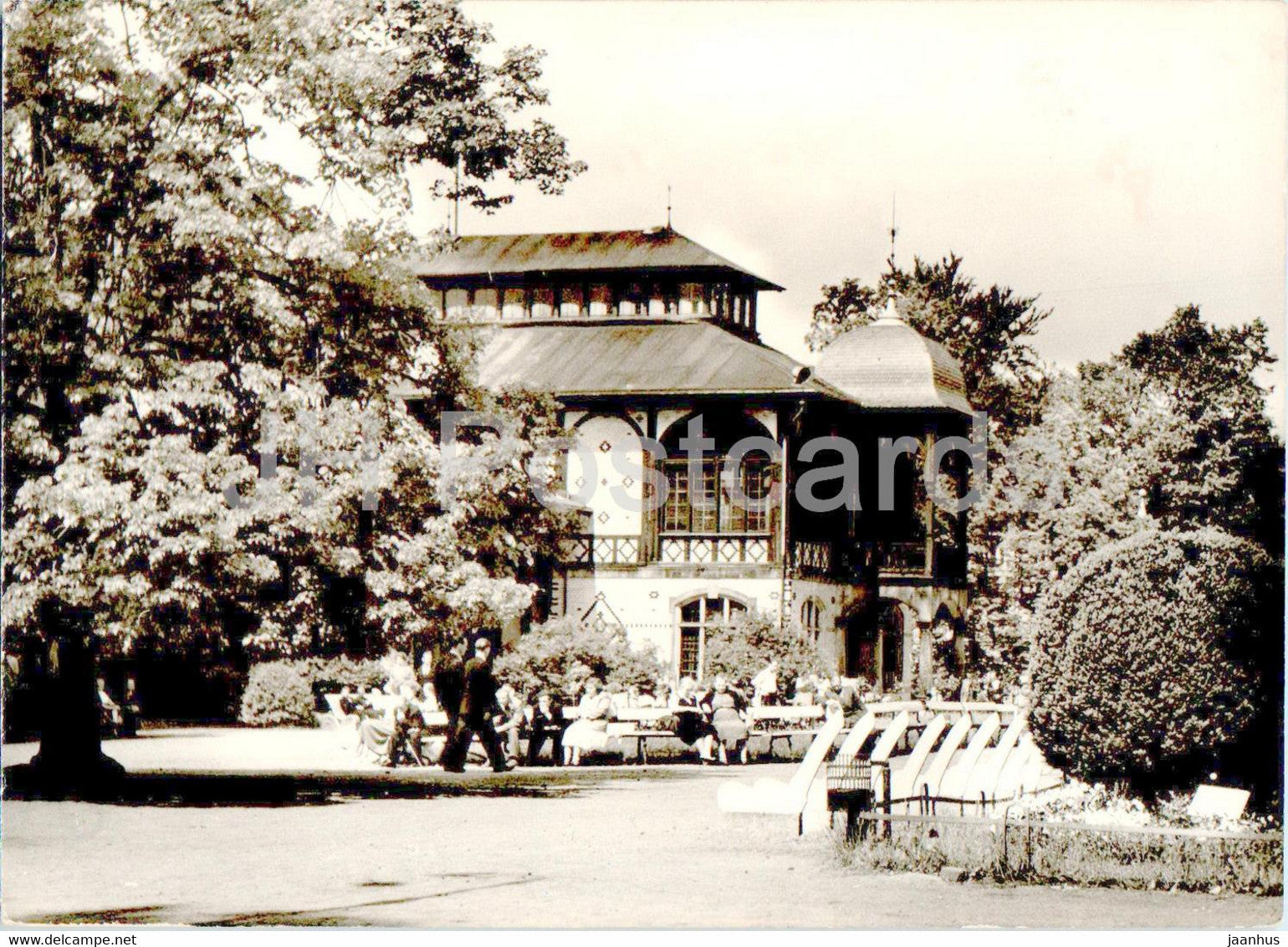 Szczawno Zdroj - Pijalnia wod mineralnych - Mineral water pump room - old postcard - Poland - unused - JH Postcards