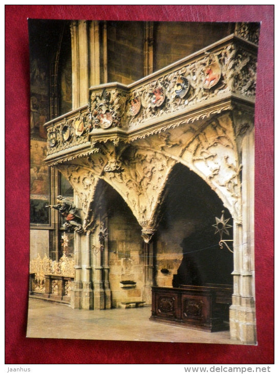 Royal Oratory in the Cathedral of St. Vitus - Prague - large format card - CZECH REPUBLIC, CZECHOSLOVAKIA - unused - JH Postcards