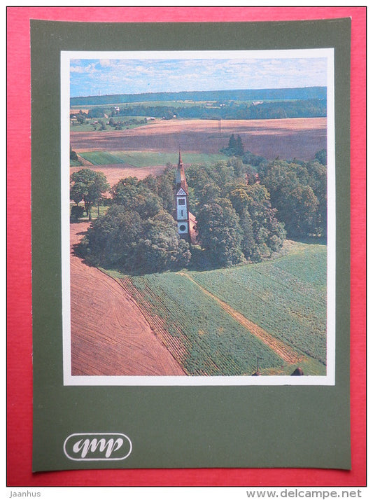 Krimulda church - Gauja National Park - 1981 - Latvia USSR - unused - JH Postcards