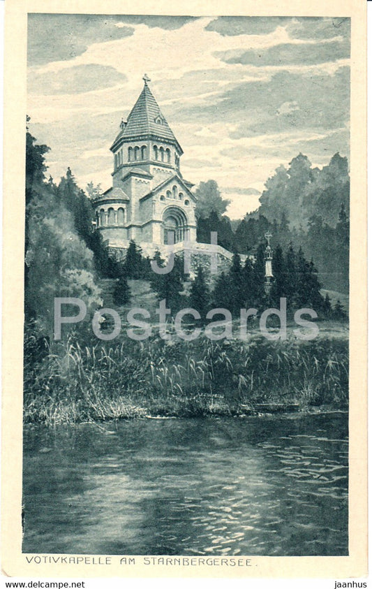 Votivkapelle am Starnbergersee - 110 - old postcard - Germany - unused - JH Postcards