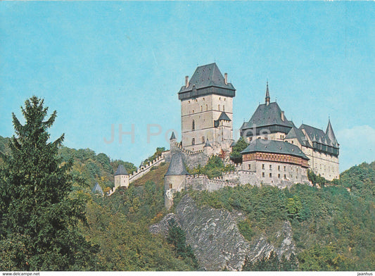 Karlstejn hrad - castle - Czechoslovakia - Czech Republic - unused - JH Postcards