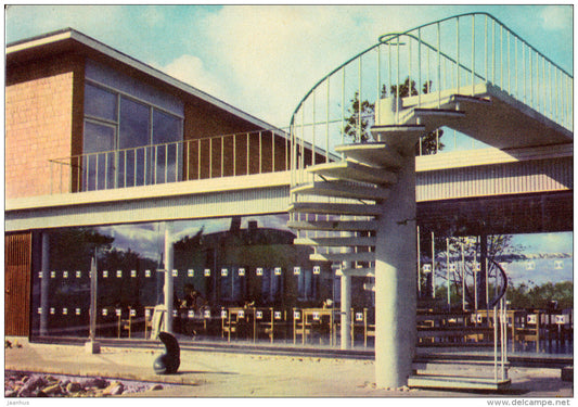 Cafe annexed to the flower show pavilion - Tallinn - Estonia USSR - unused - JH Postcards