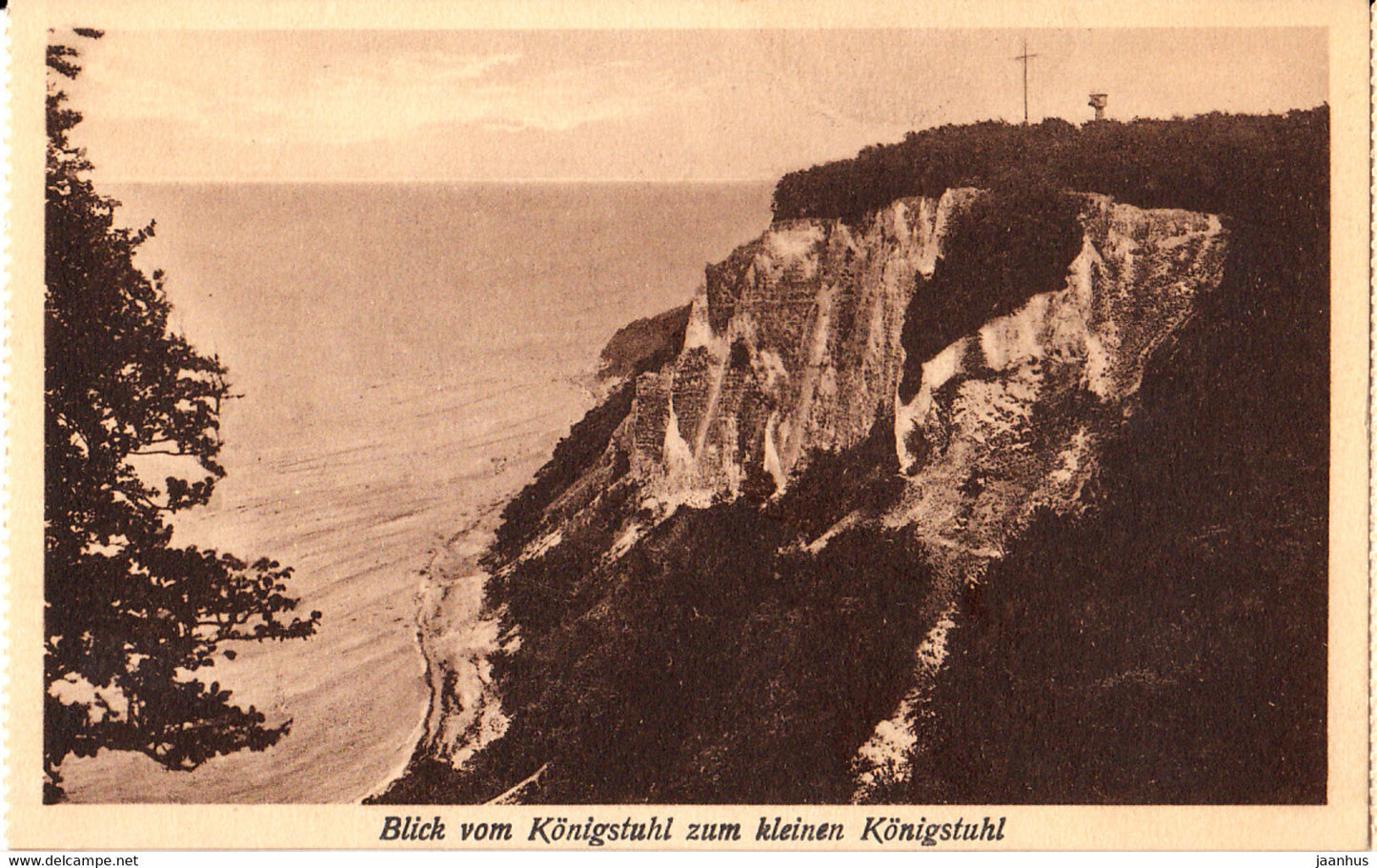 Blick vom Konigstuhl zum kleinen Konigstuhl - Konigsstuhl - old postcard - 2161 - Germany – unused - JH Postcards