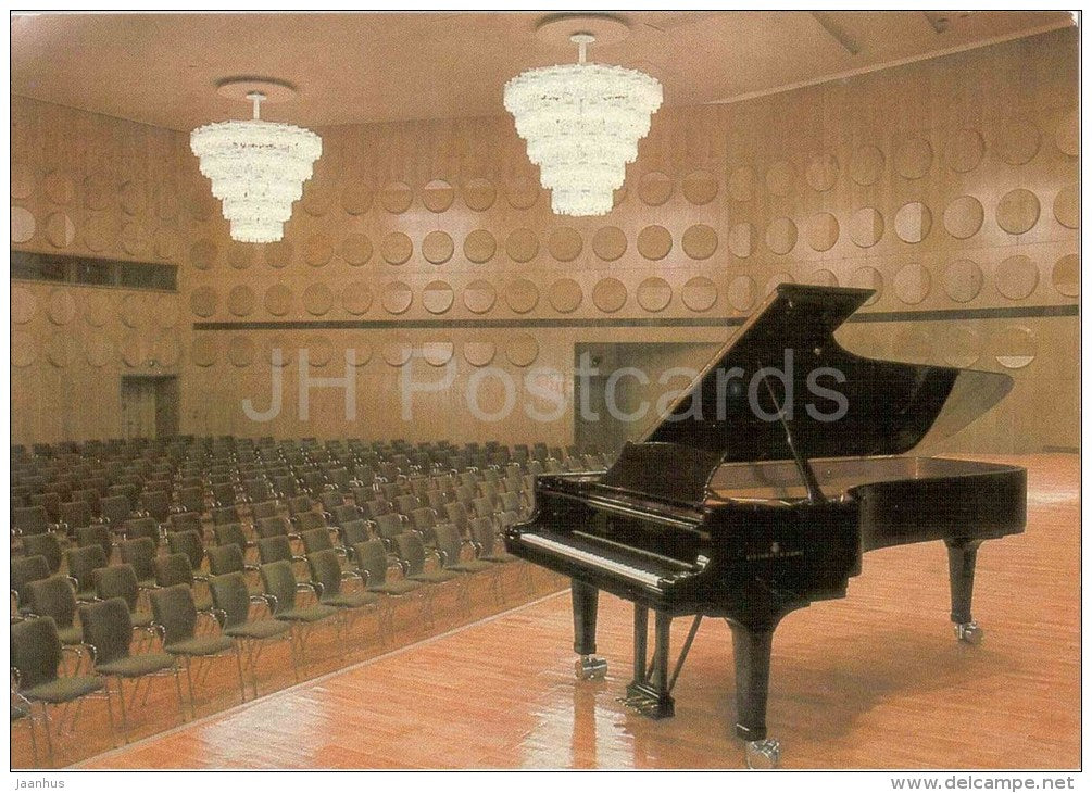 Kleiner Saal - concert hall - organ - piano - Neues Gewandhaus - Messestadt Leipzig - Germany DDR - unused - JH Postcards