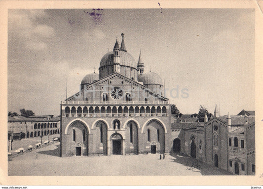 Padova - La Basilica del Santo - cathedral - old postcard - 1953 - Italy - used - JH Postcards