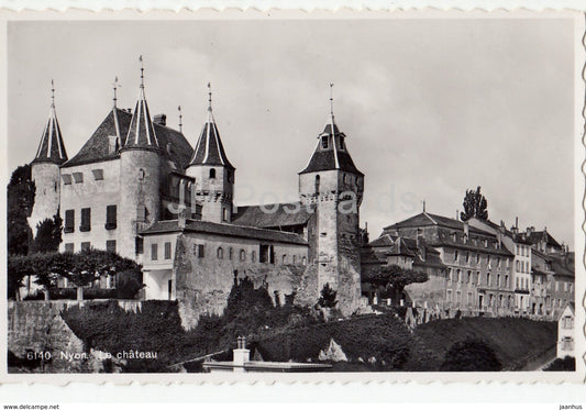 Nyon - Le Chateau - castle - 6140 - Switzerland - 1958 - used - JH Postcards